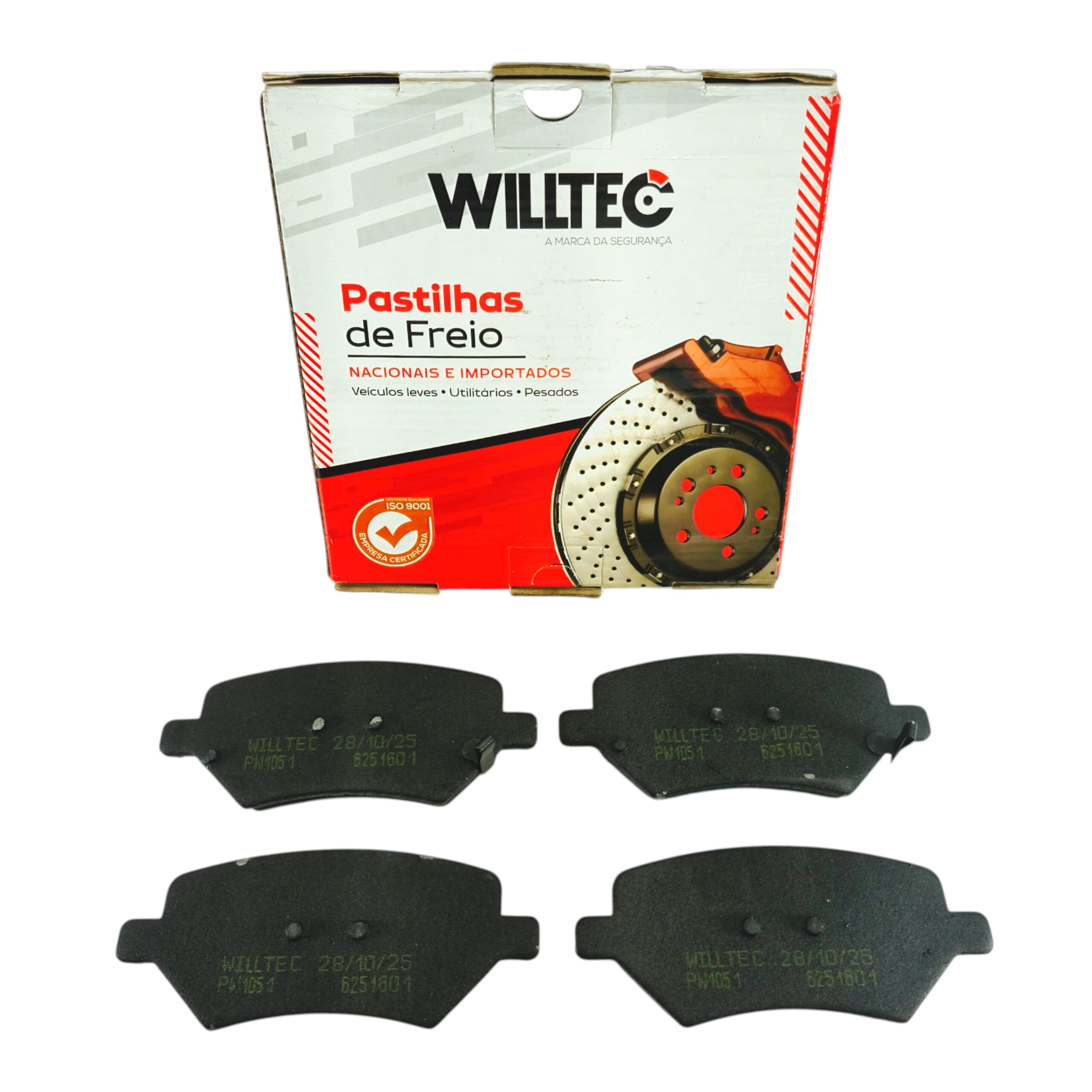 Jogo Pastilha Freio Dianteiro Willtec Willtec