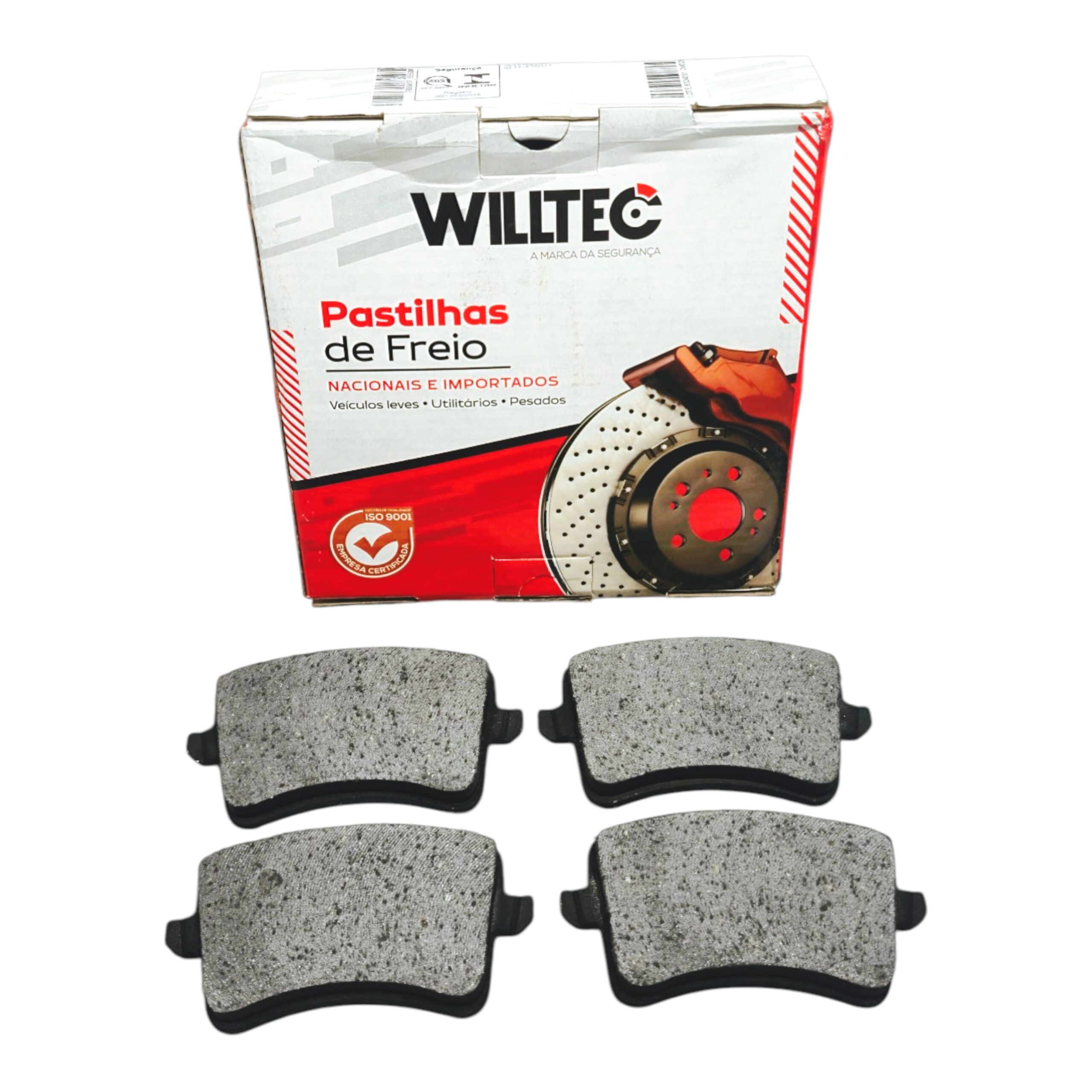 Jogo Pastilha Freio Traseiro Willtec Willtec
