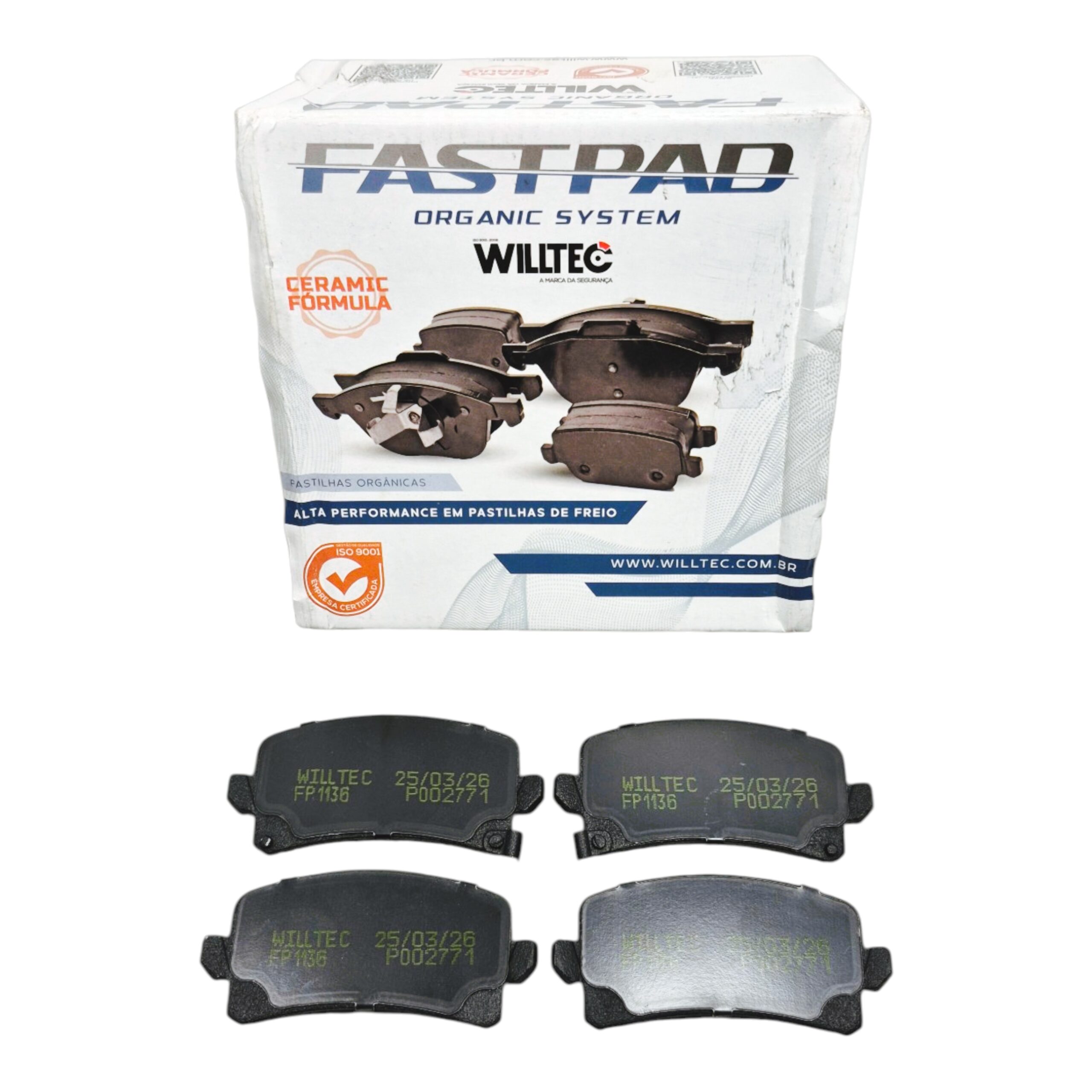 Jogo Pastilha Freio Traseiro Willtec Willtec