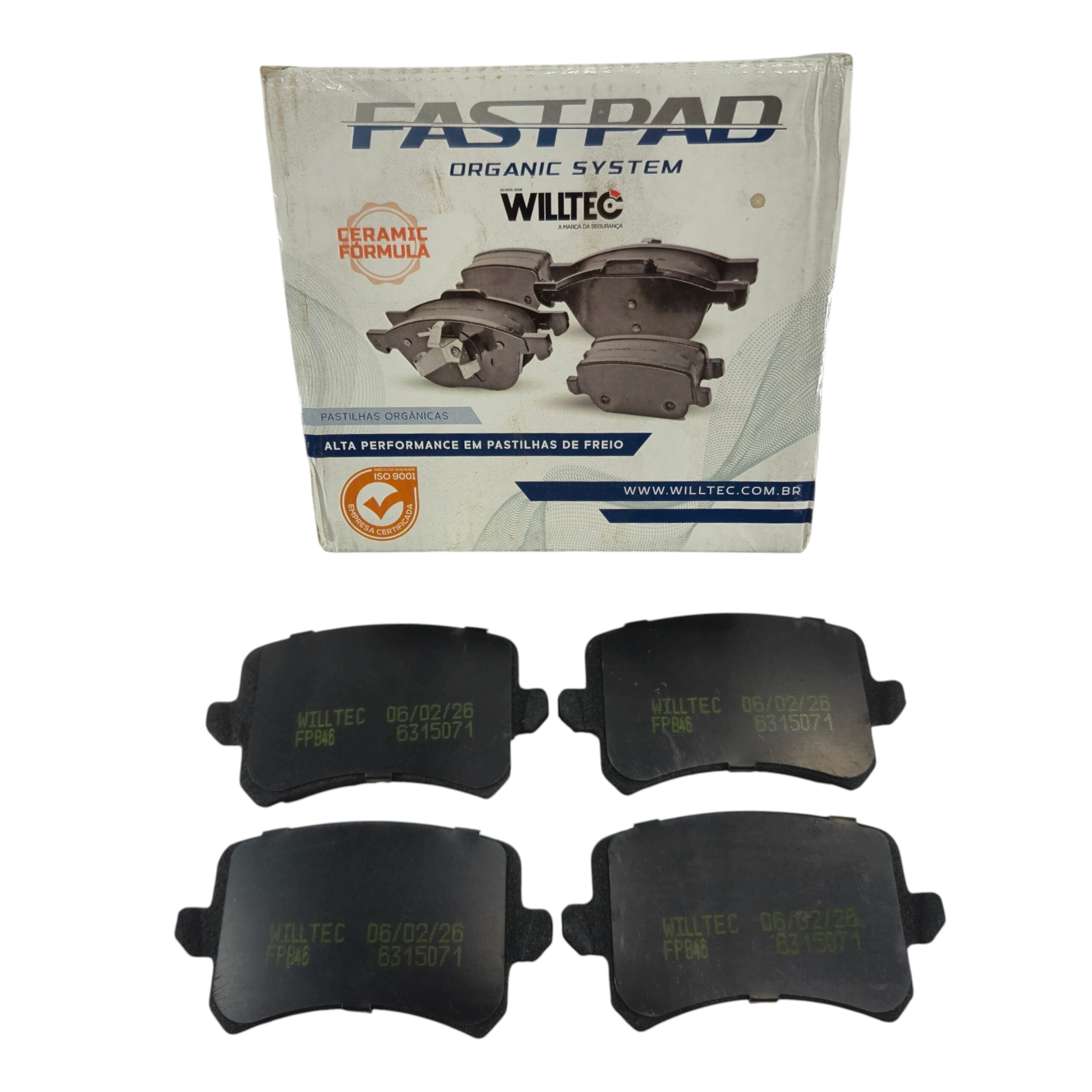Jogo Pastilha Freio Traseiro Willtec Willtec