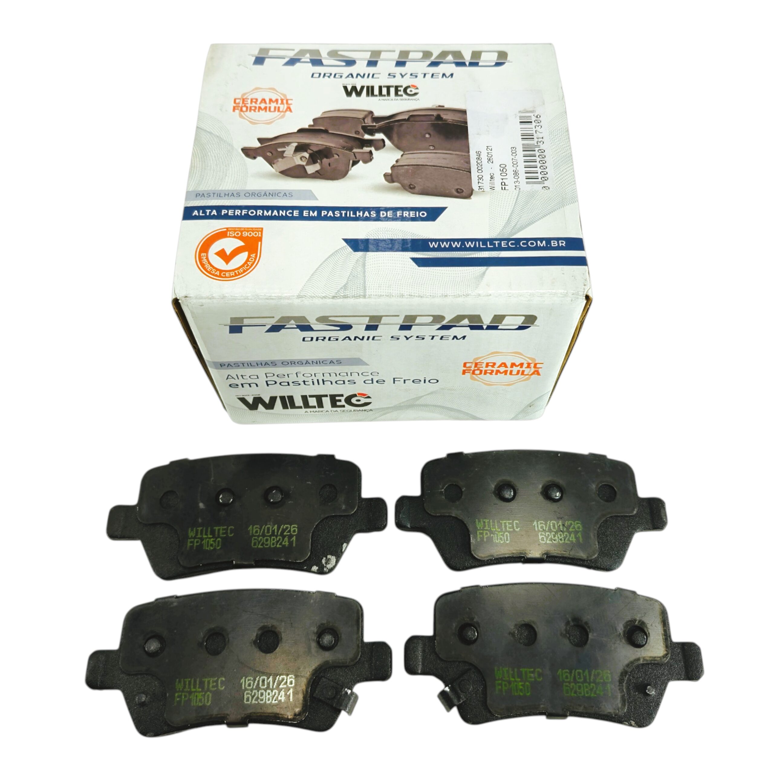 Jogo Pastilha Freio Traseiro Willtec Willtec