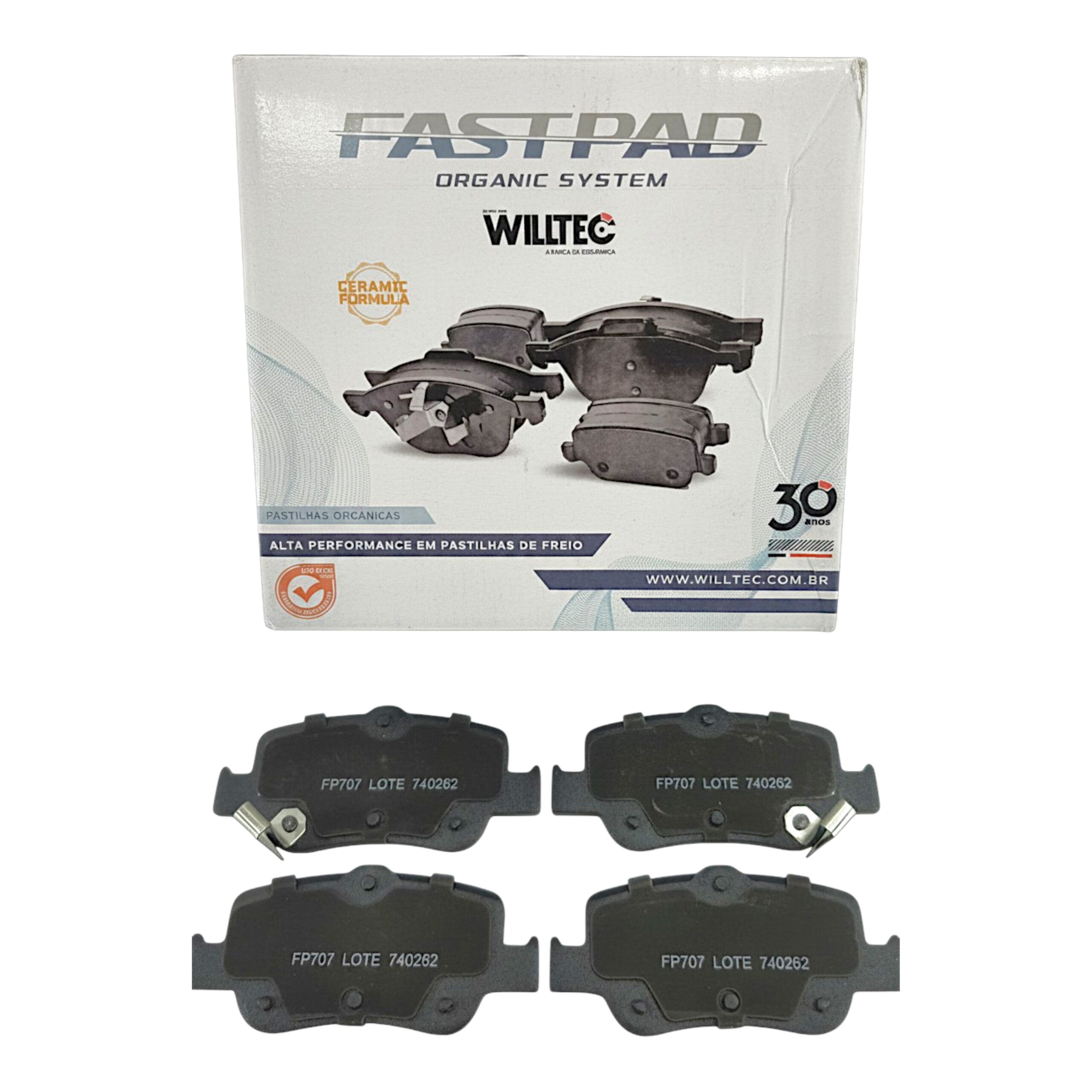 Jogo Pastilha Freio Traseiro Willtec Willtec
