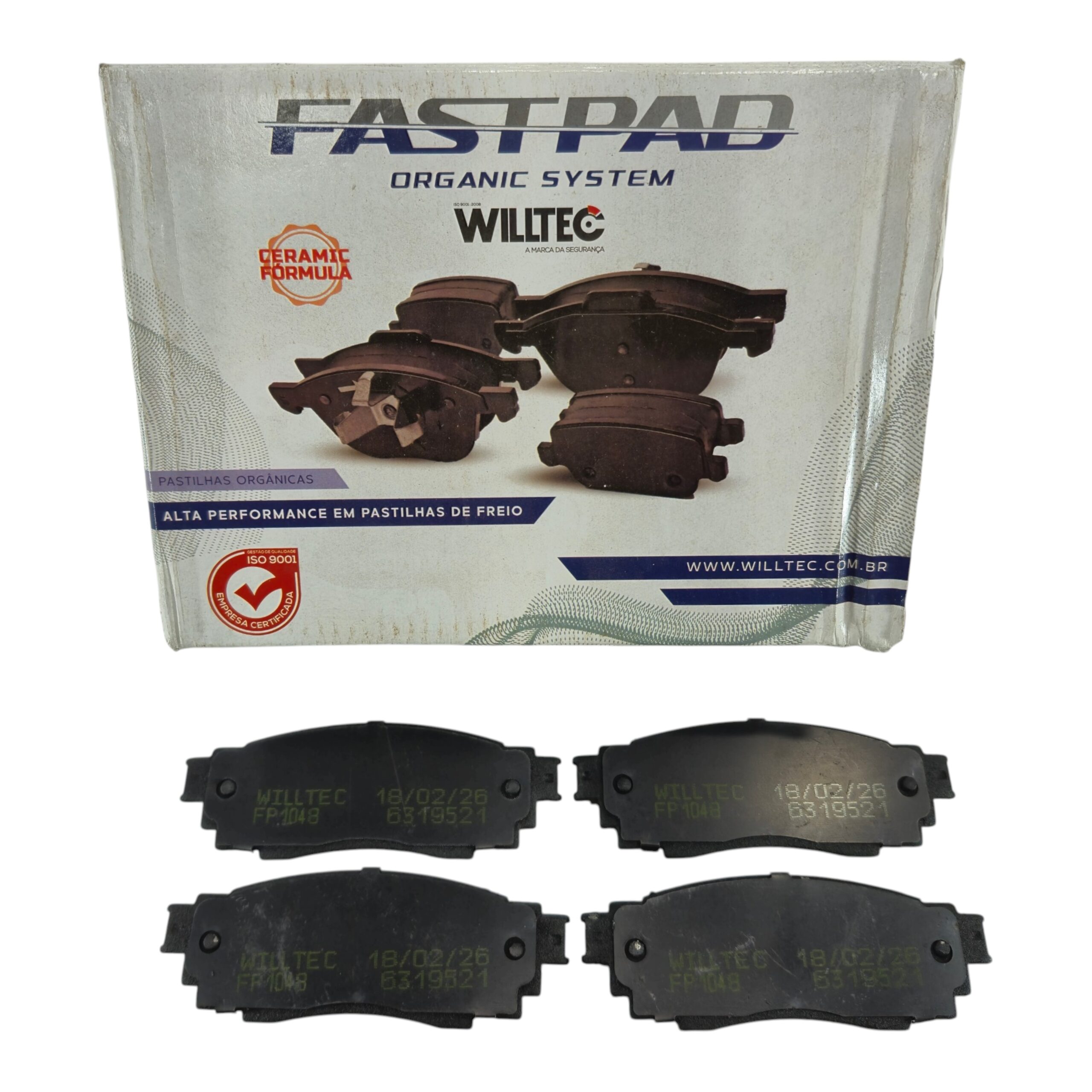 Jogo Pastilha Freio Traseiro Willtec Willtec