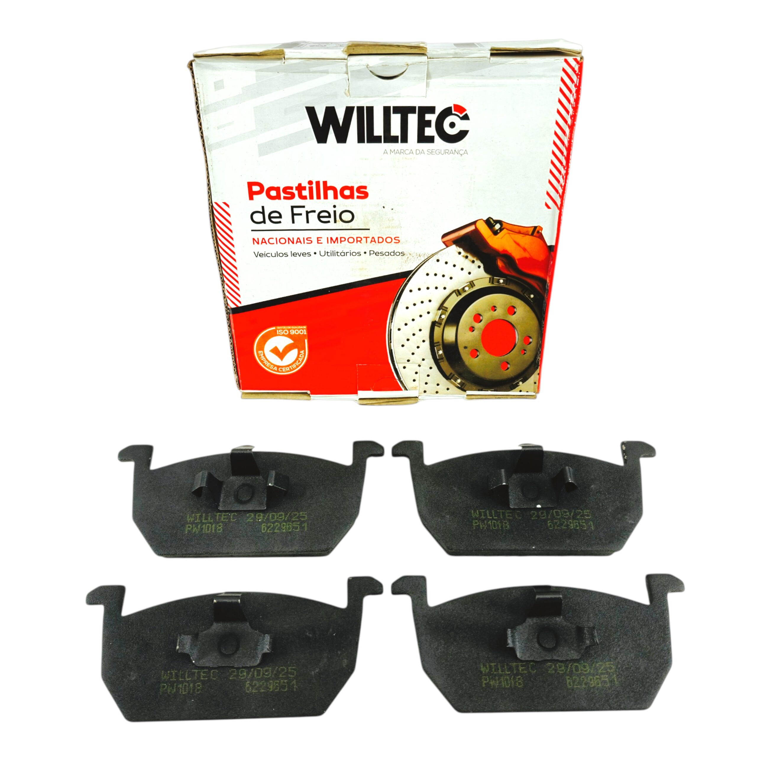 Jogo Pastilha Freio Dianteiro Willtec Willtec