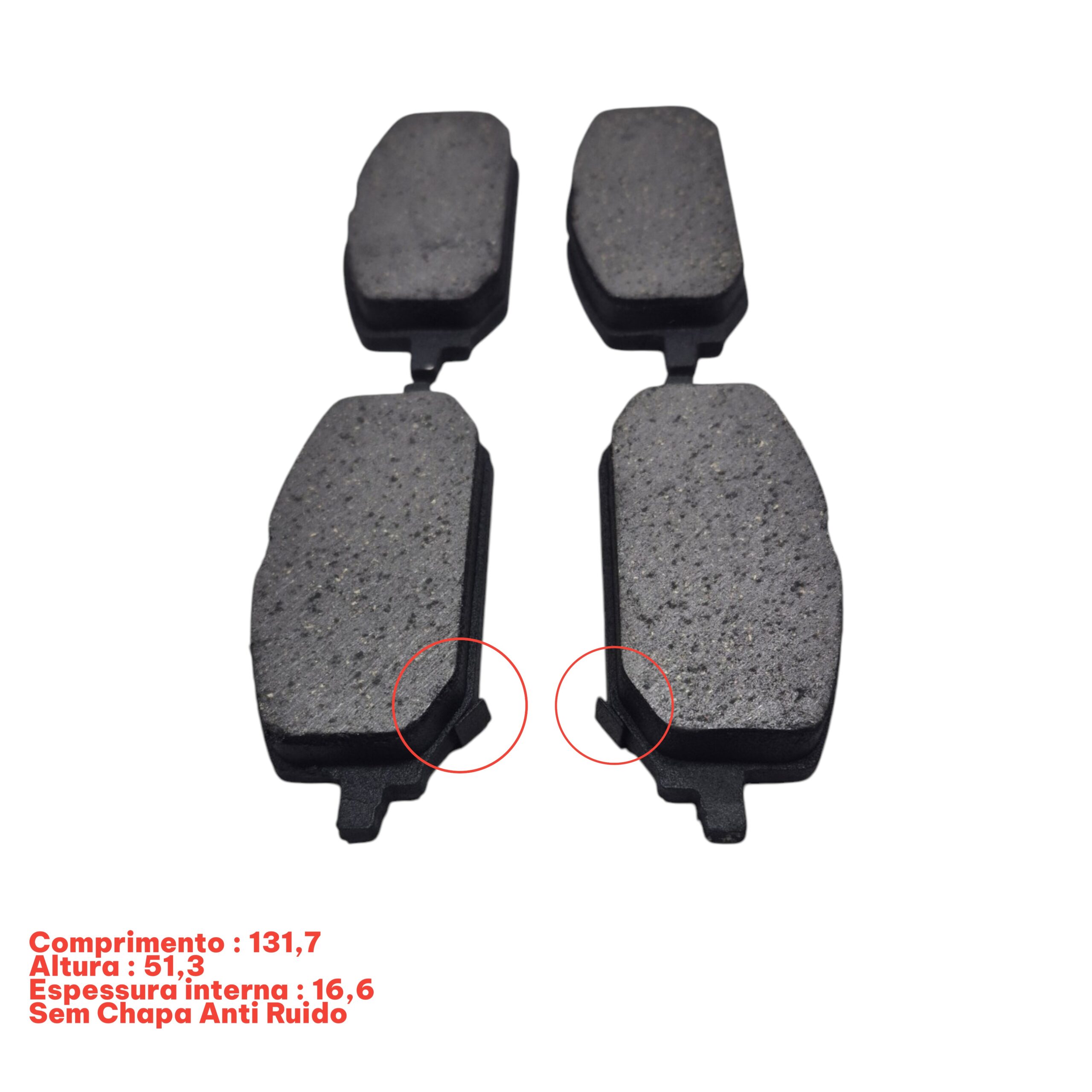 Jogo Pastilha Freio Dianteiro Willtec Willtec