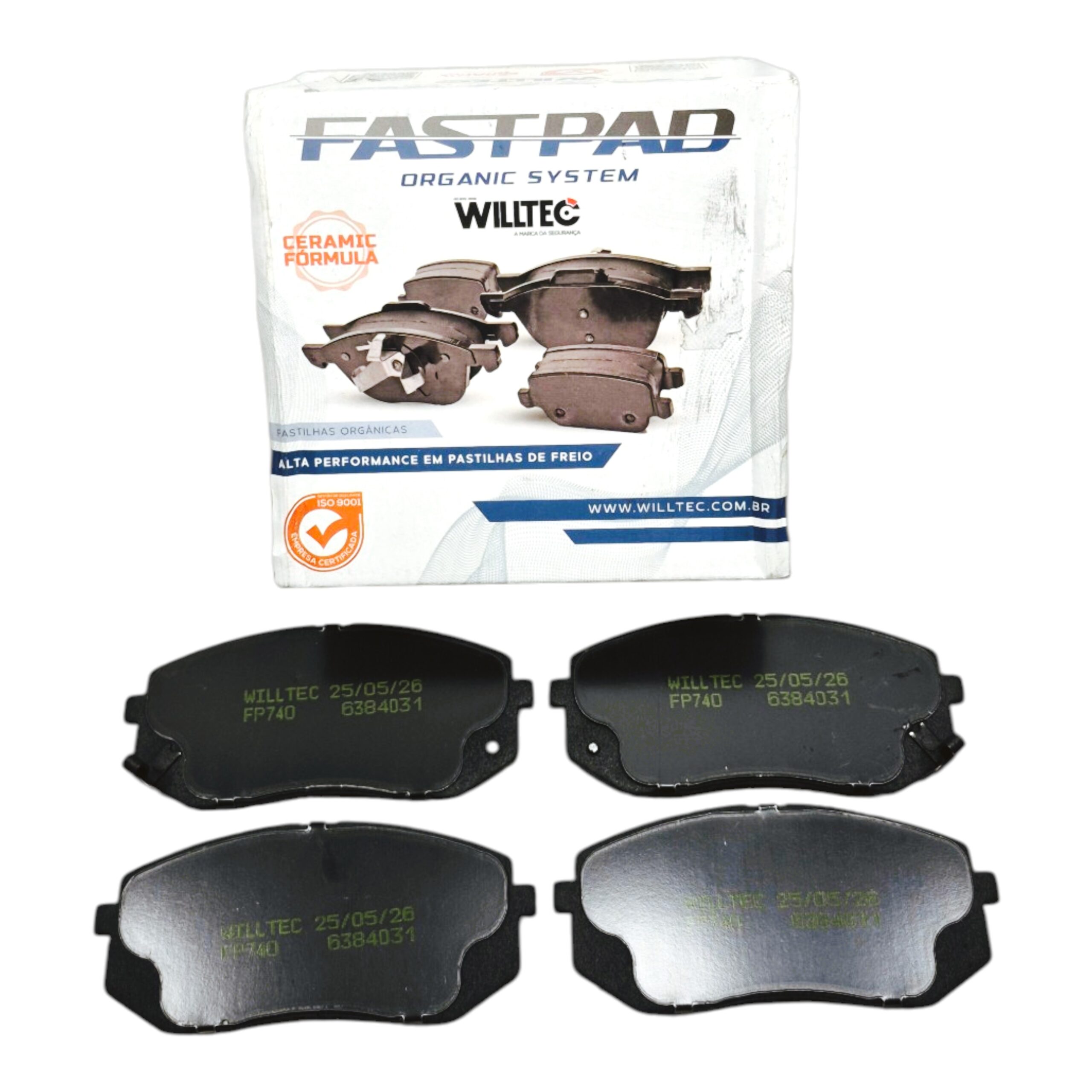 Jogo Pastilha Freio Traseiro Willtec Willtec
