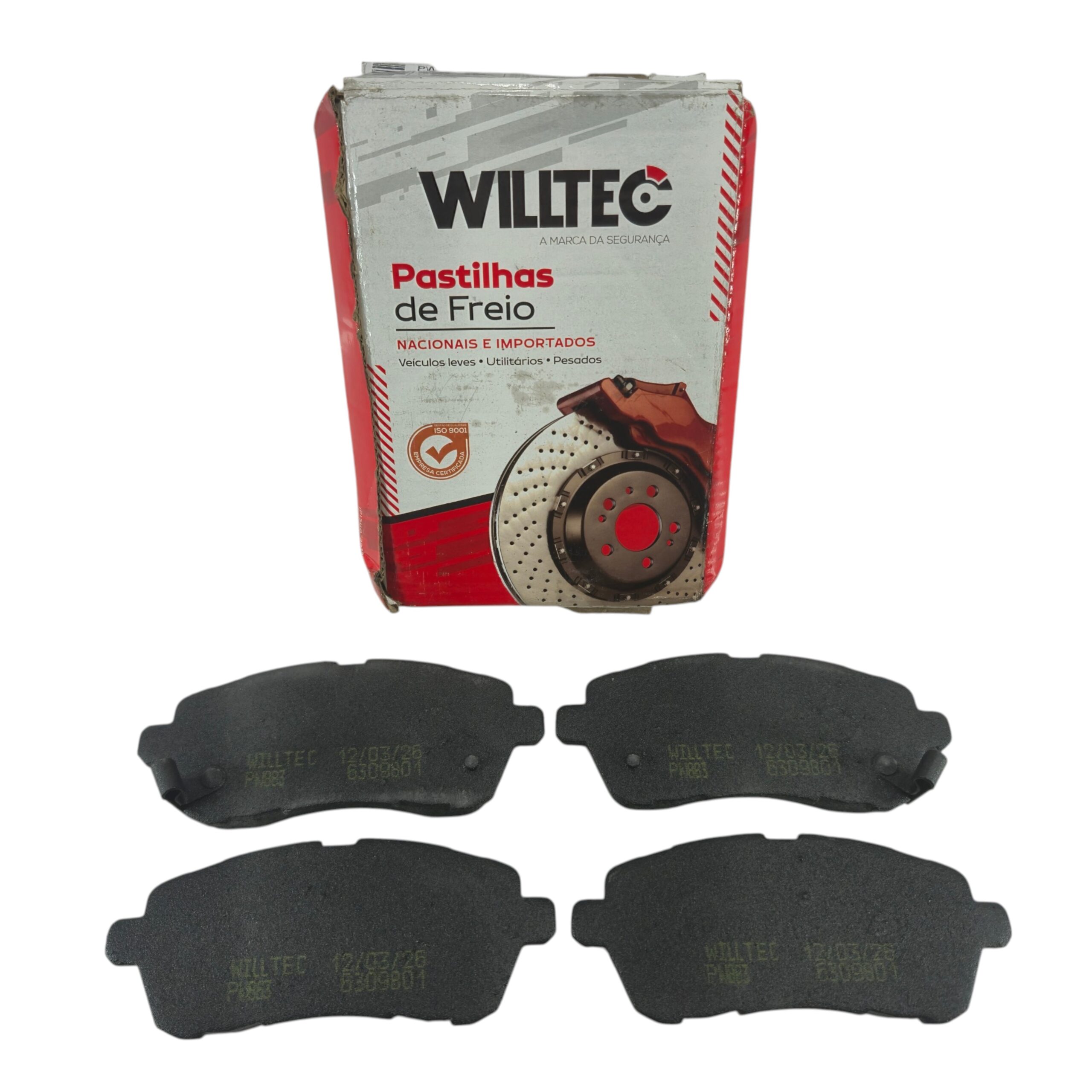 Jogo Pastilha Freio Dianteiro Willtec Willtec