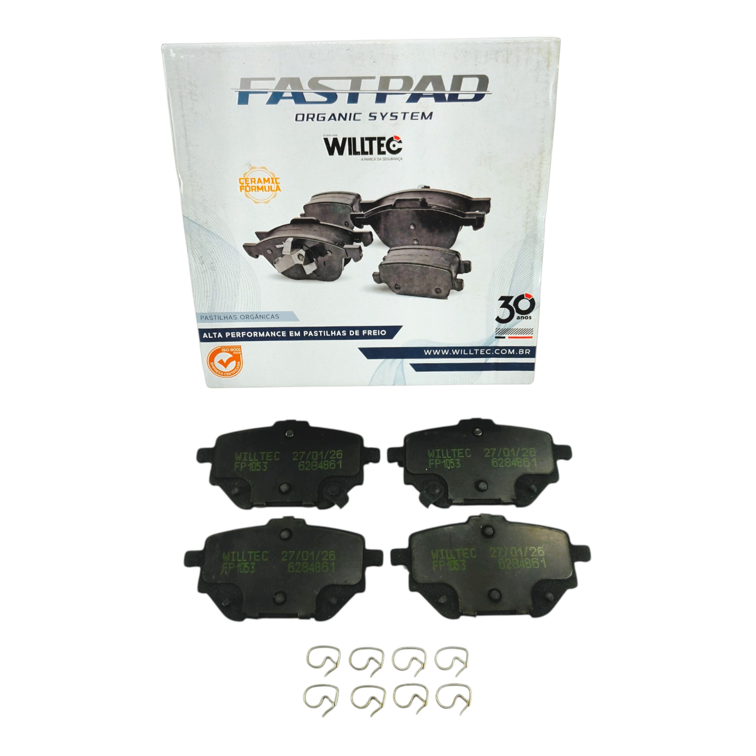 Jogo Pastilha Freio Traseiro Willtec Willtec