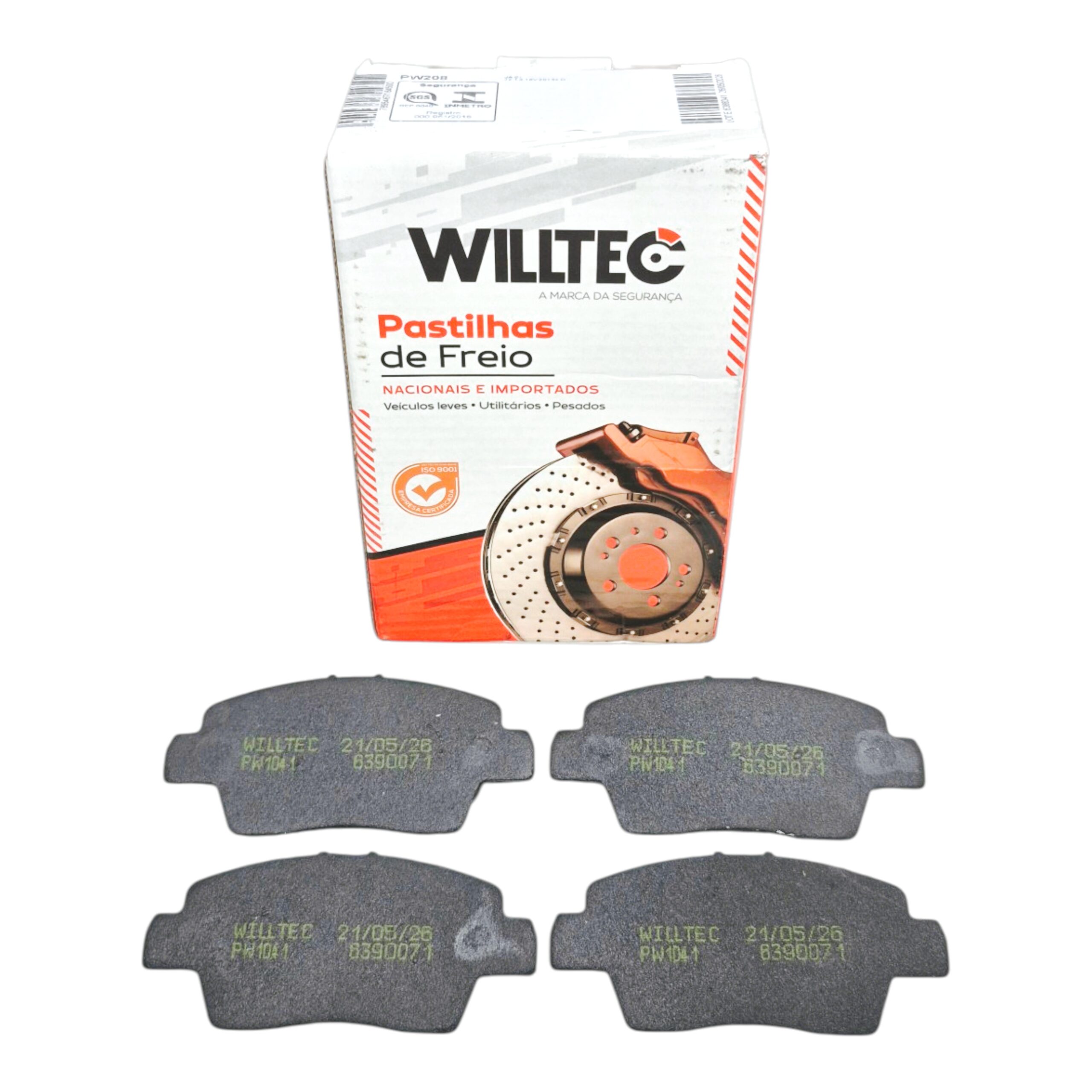 Jogo Pastilha Freio Dianteiro Willtec Willtec